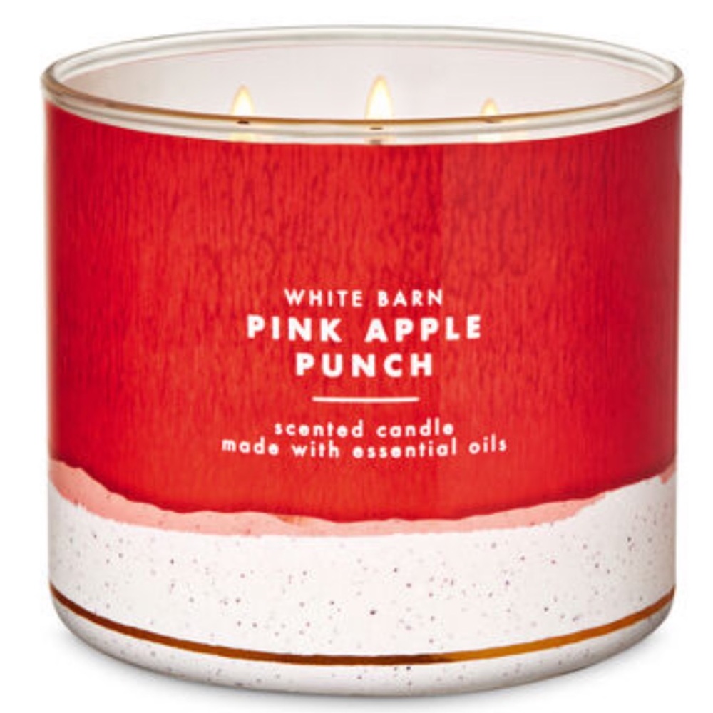 B&BW/WB Pink Apple Punch 3-Wick Candle